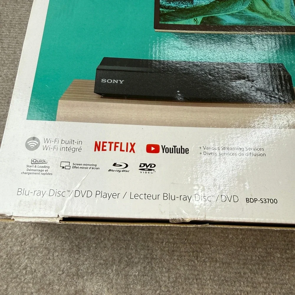 Sony BDP-S3700 Blu-ray Disc Player with Built-in Wi-Fi